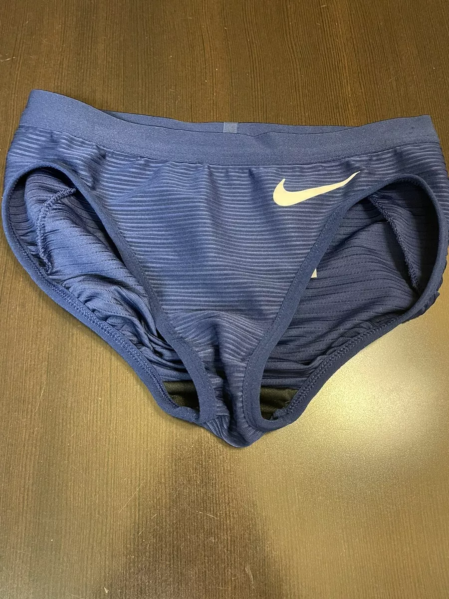 Nike Pro Elite Track & Field Women's Navy Blue Racing Briefs Size XS  CI0989-000