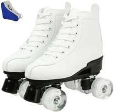 GHHDM Quad Roller Skates, Adult Street Fashion, Young Boys and Girls size 12
