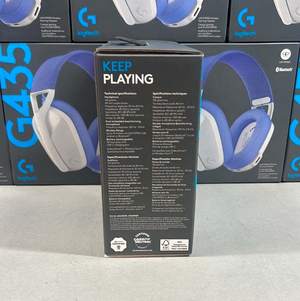 Logitech G435 Wireless Gaming Headset For PS4 PS5 PC Xbox One Series S