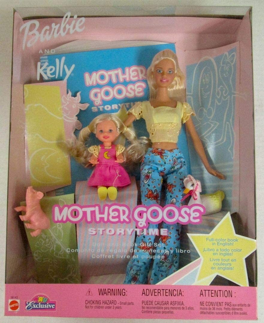 rainbow rainbow mother goose club on Barbie And Kelly Mother Goose Storytime Gift Set 2002 Mattel 56143 Nrfb For Sale Online Ebay