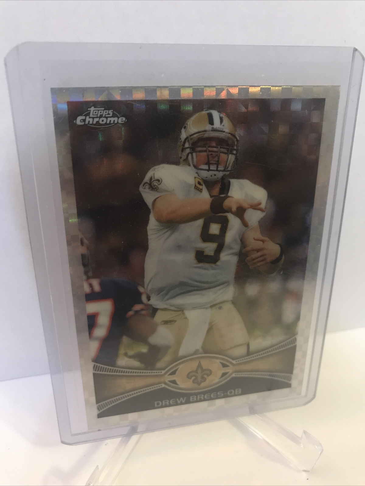 DREW BREES 2012 Topps Chrome Xfractors #100 New Orleans Saints HOF Rare Holo SP