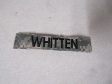 MILITARY PATCH HOOK AND LOOP ACU NAME TAPE WITH NAME WHITTEN
