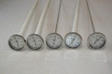 Lot of 5 Reotemp -20 to 120 F Thermometers 3" Dial 24" Stem