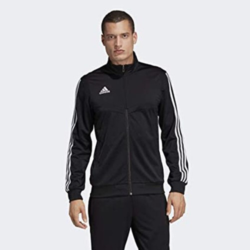 Adidas Mens Tracksuit Full Zip Jacket Tiro 19 Football Training Top Black - Picture 2 of 5