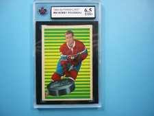1963/64 PARKHURST NHL HOCKEY CARD #94 BOBBY ROUSSEAU KSA 6.5 EX/NM+ SHARP PARKIE