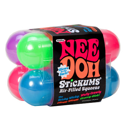 NeeDoh Stickums luftgefüllte Mini Stress Sensory Balls sichere klebrige Haut 12 Stück