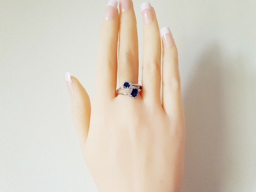 Genuine 100% Real Sterling Silver Rings size 7, #7, Sapphire. R81. FREE POST - Picture 4 of 6