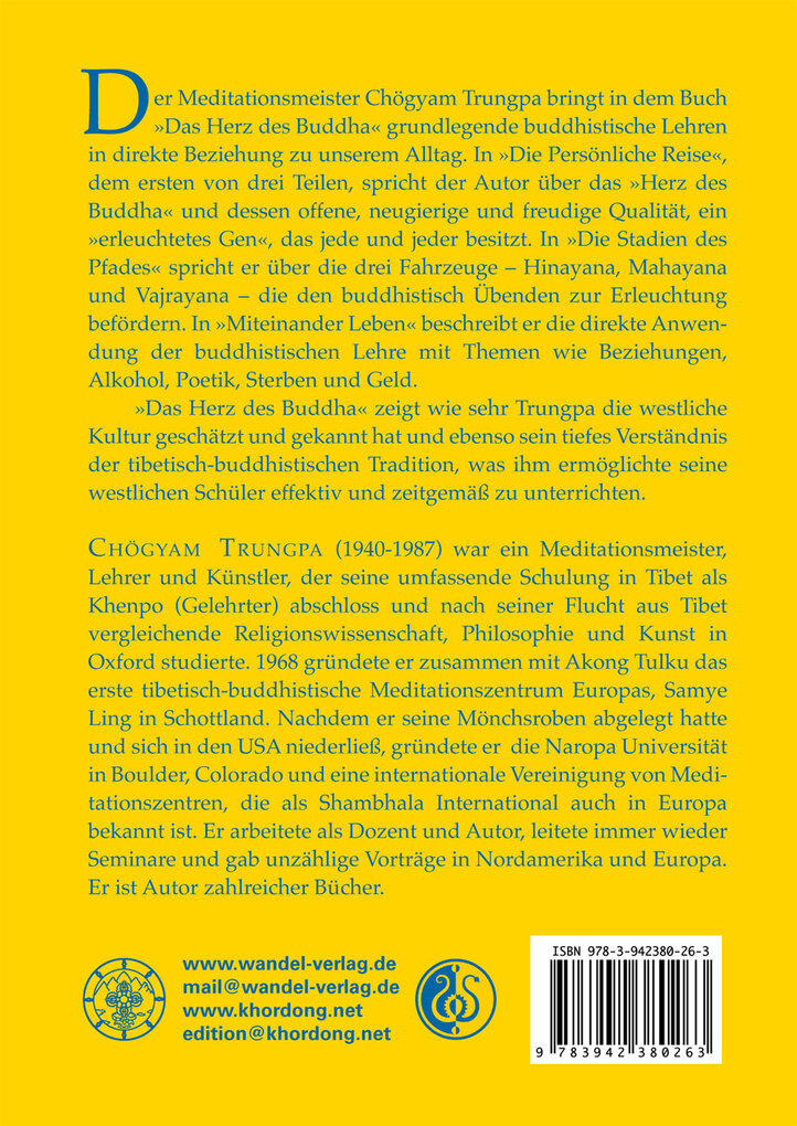 Thumbnail - Das Herz Des Buddha | Chögyam Trungpa | 2019 | Deutsch | The Heart Of