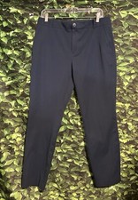 Tommy Hilfiger Riley Skinny Fit Dress Pants Navy Blue Mid Rise Womens 12