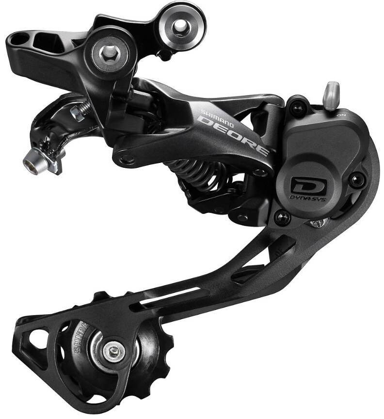 Shimano RD-M6000 Deore 10-speed Shadow+ design rear derailleur, SGS, black