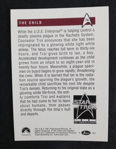 1991 Impel Star Trek 25th Anniversary Series 1 Cards (Pick Your Card) - Picture 149 of 321