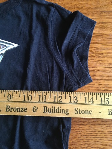 Famous Stars & Straps Teens Fit schwarzes T-Shirt Größe Small Edelsteine F Logo Vintage - Bild 7 von 10