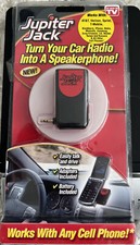 Jupiter Jack Cellular Cellphone Hands Free Car Speakerphone Converter 6 Adapters