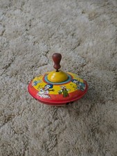 Vintage Antique J. Chein  Company Metal Tin Topper Spinner Toy