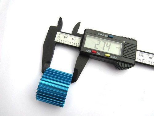 Blau Aluminium Motor Kühlkörper Kühlkörper für 370 380 2440 Motor RC Modell Auto Motor - Bild 2 von 3