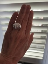 JOHN HARDY Bamboo Sterling Silver Large Dome Ring, size7