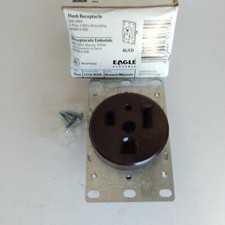 Eagle Electric Flush Receptacle 50 Amp 250 Volt Two Pole Three Wire Grounding