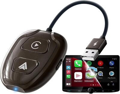 Apple Carplay Wireless Adapter Wired OEM zu Wireless Plug and Play 2015-2024 NEU