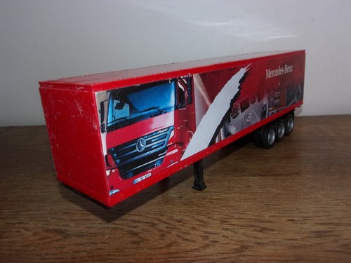 1/43 New Ray Semi Remorque Publicité Pub Mercedes Benz camion Truck trailer - Foto 4 di 6