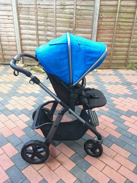 silver cross stroller blue