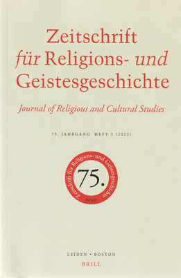 Zeitschrift für Religions & Geistesgeschichte,  Religious Studies 75th year No 3