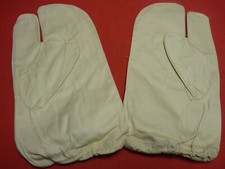 Originale WW2 Britische Armee Kanoniere Winter Wei&szlig;e Handschuhe - Datierung 1941