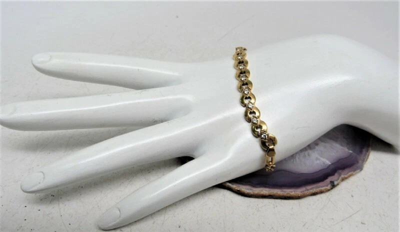   "Pulsera de eslabones de oro amarillo de 22 K de 8"" 9,7 gr - excelente estado" Foto 2 de 4