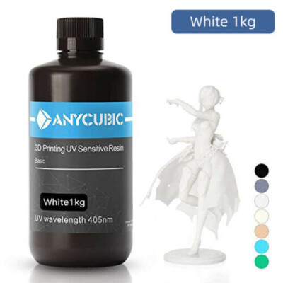 3d Printing UV sensitive Resin 1kg White 3x1kg
