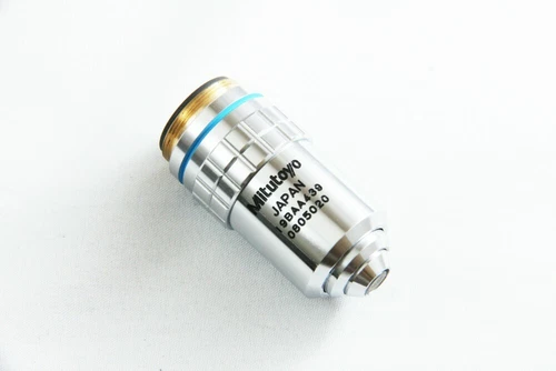 Mitutoyo M 50X 0.55 ∞/0 f=200 W.D. 1.1 Microscope Objective from Japan #2395