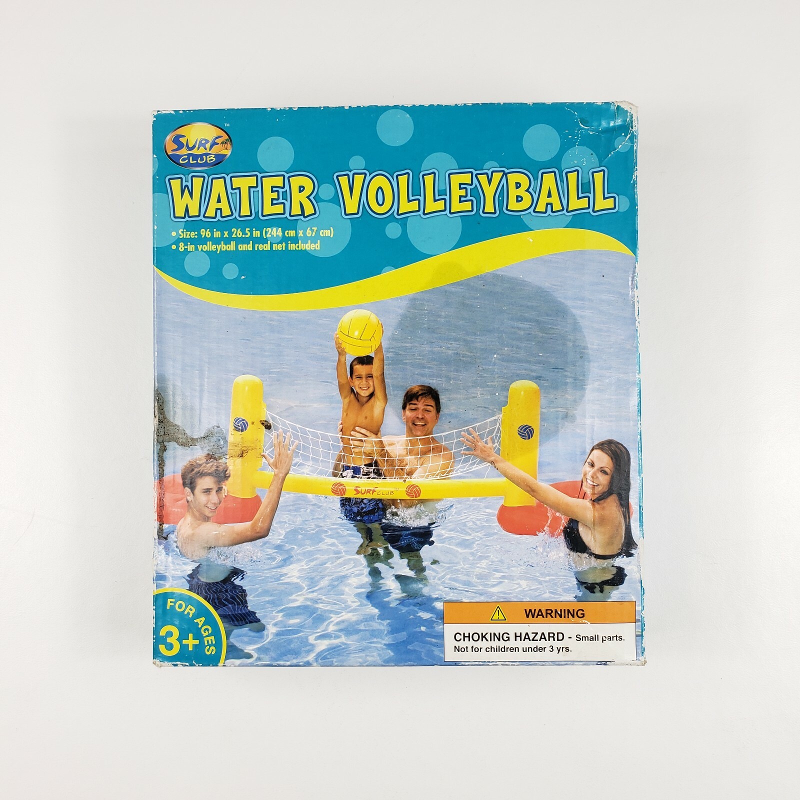 Surf Club Water Volleyball Inflatable Pool Toy Ball & Net Included 2010