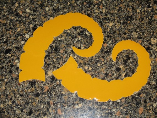 LOS ANGELES RAMS Vintage Horn Football Helmet Decals FULL Size 3M 20MIL - Picture 2 of 3