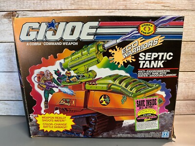 Vintage 1991 Hasbro G.I. Joe Eco Warriors Septic Tank Vehicle