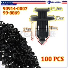 100Pcs For Subaru Fender Retainer Fasteners Car Clips Nylon Rivets 90914-0007