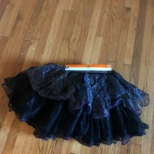 NWT ADULT BLACK GLITTER TUTU