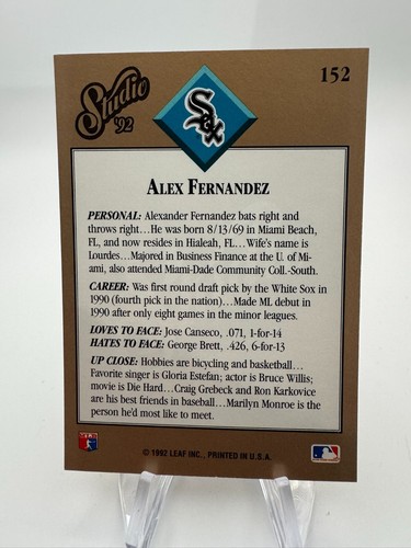 1992 Leaf Studio Baseball - #1-250 - Complete Your Set - You Pick - Picture 325 of 519