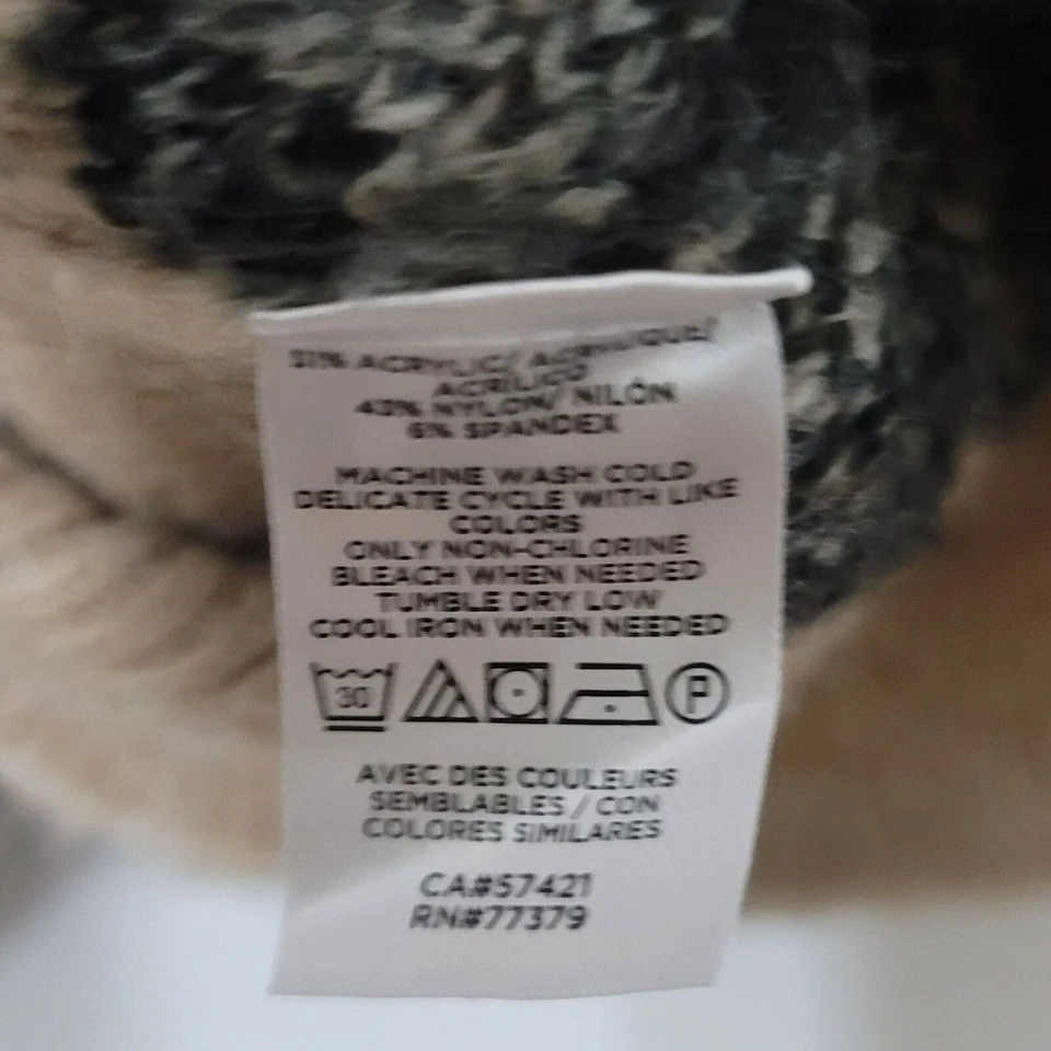 Suéter Pullover Ann Taylor Estampado Animal XL Beige Negro Invierno Pullover Mob Wife Foto 4 de 4