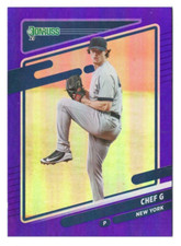 Gerrit Cole 2021 Donruss Variations Holo Purple #212 Parallel Card