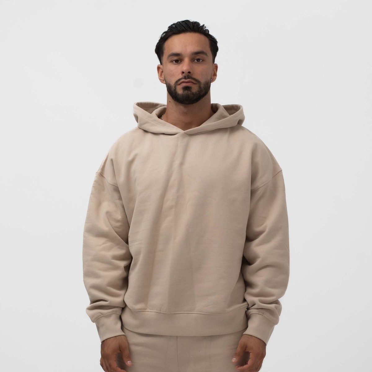 Fear Of God Essentials 1/4 Zip Anorak Pullover Hoodie Taupe Men