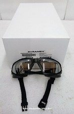 Pyramax Highlander Plus 99 UV Safety Glasses With Strap In/Out Black 12 Pack
