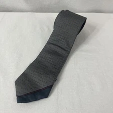 VTG Christain Dior Pure Silk Gray Geometric Pattern