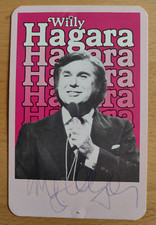 Willy Hagara Autogrammkarte Original Signiert 12 x 8 cm.