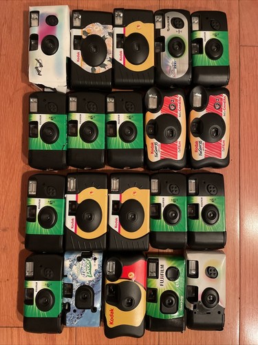 20 used/empty disposable cameras
