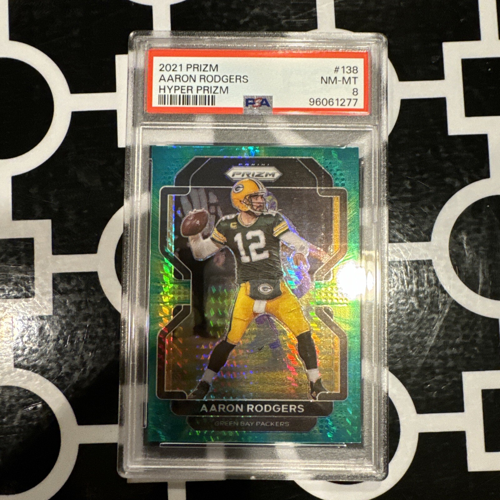 2021 Panini Prizm - Hyper Prizm #138 Aaron Rodgers /175