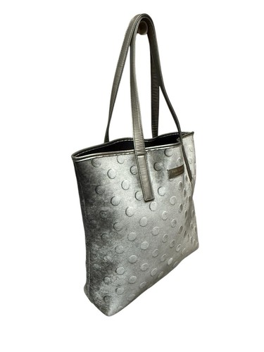 Bolso de Mano Kate Spade Terciopelo Extra Grande Gris Repujado Bolso de Hombro - Imagen 17 de 22