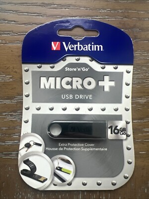 Verbatim Store n Go Micro+ USB Drive 16GB NEW  