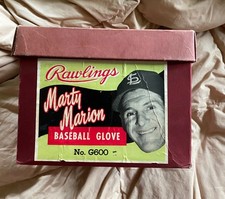 1950's Marty Marion baseball glove in the original box