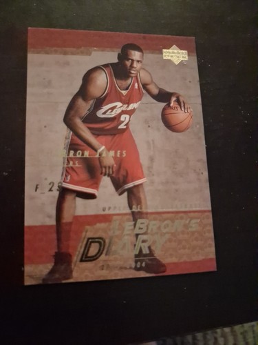 LeBron James LeBron's Diary #LJ13 2003 Upper Deck Lebron's Diary card