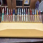 (18) VTG COCA COLA AD PENS IN VINYL DISPLAY CASE GOLD BOND, AMSTERDAM, ARNOLD+