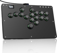 Arcade Stick R16 All-Button Arcade Controller 16Keys for PC/Ps3/Ps4/Switch/Steam
