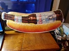 VINTAGE 1995 COORS LIGHT HOT DOG TIN SIGN V/GOOD CONDITION 33" 1/2 X 11" FREE SH